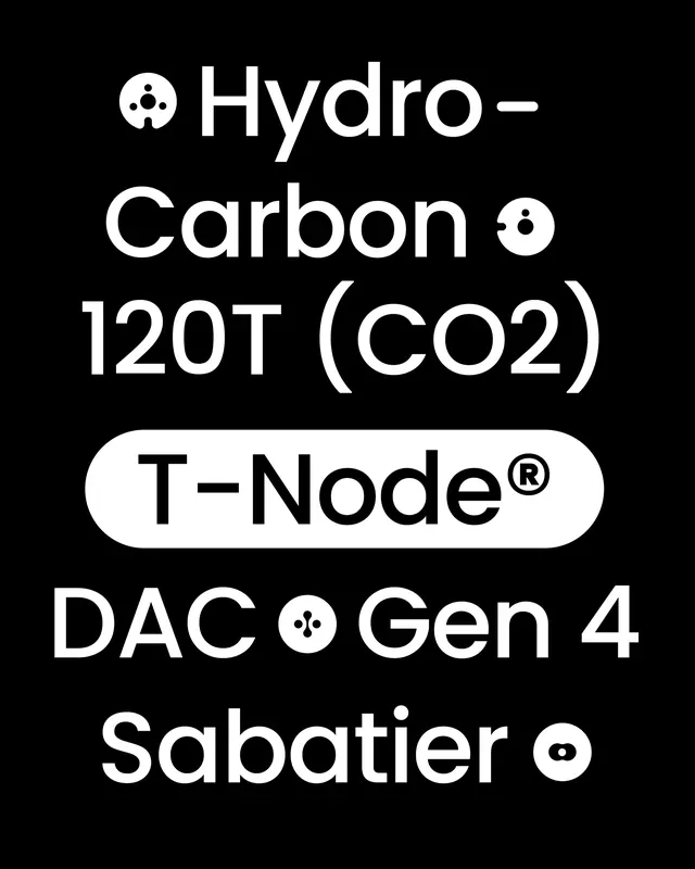 Hydro-Carbon 120T (CO2) Technical Typography, minimal, technical, high-contrast
