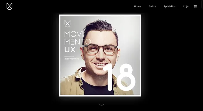 Podcast Cover Art and UI Layout, dark-mode, minimal, dark