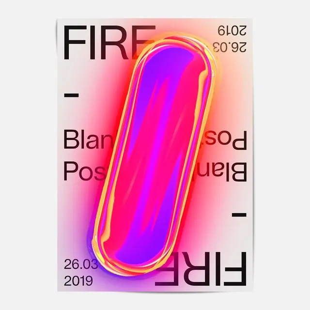 Neon Gradient Capsule Graphic, neo-brutalist, gradient-heavy, vibrant