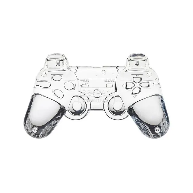 Chrome Game Controller, 3d-render, luxury, monochrome