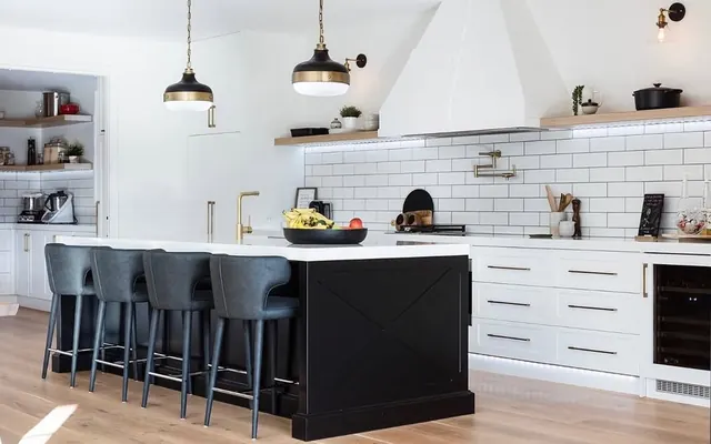 Modern Kitchen Interior, minimal, luxury, light