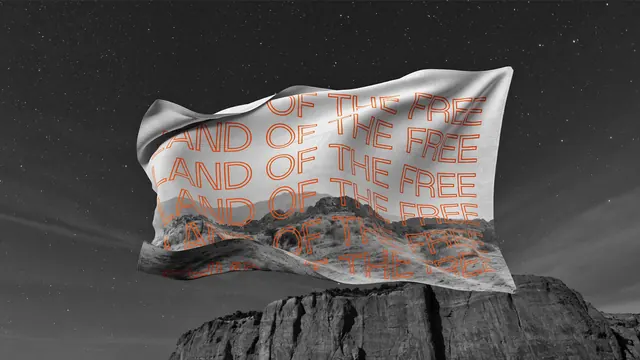 Abstract Fabric Typography, brutalist, organic, monochrome