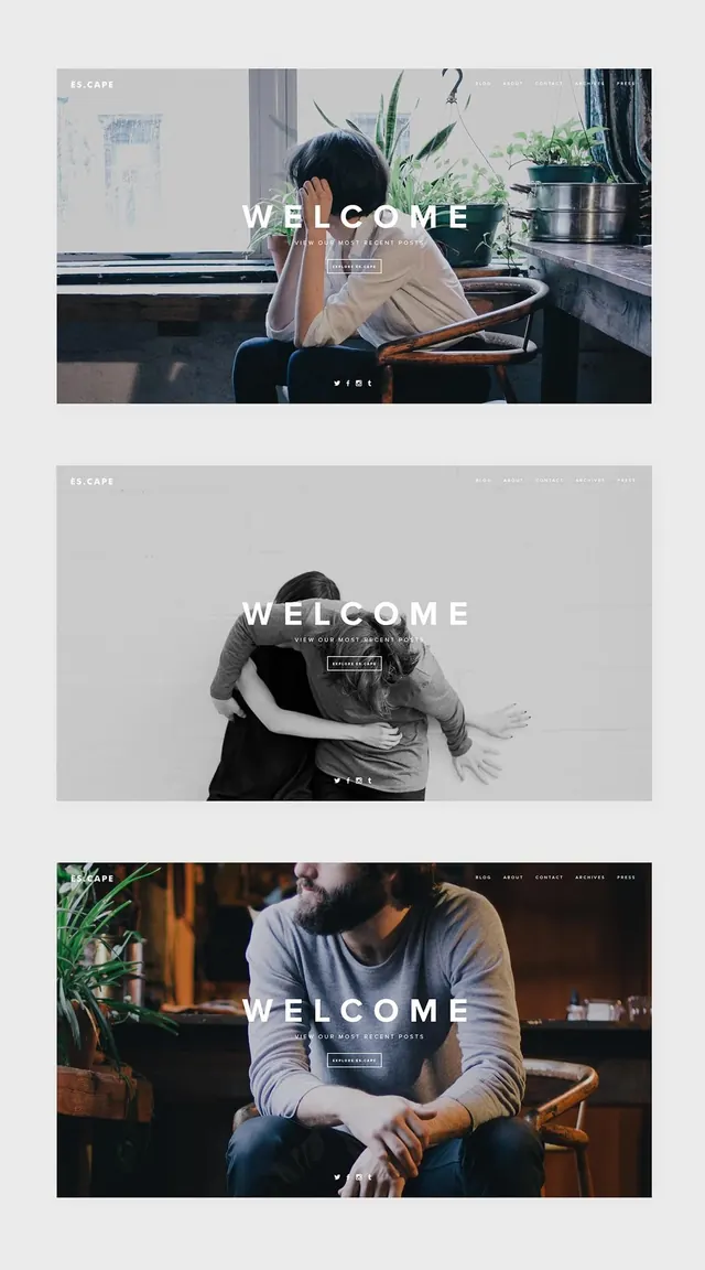 Welcome Identity Presentation, minimal, corporate-clean, light
