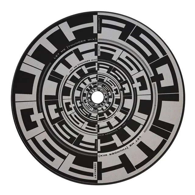 Circular Typographic Graphic, swiss, minimal, monochrome