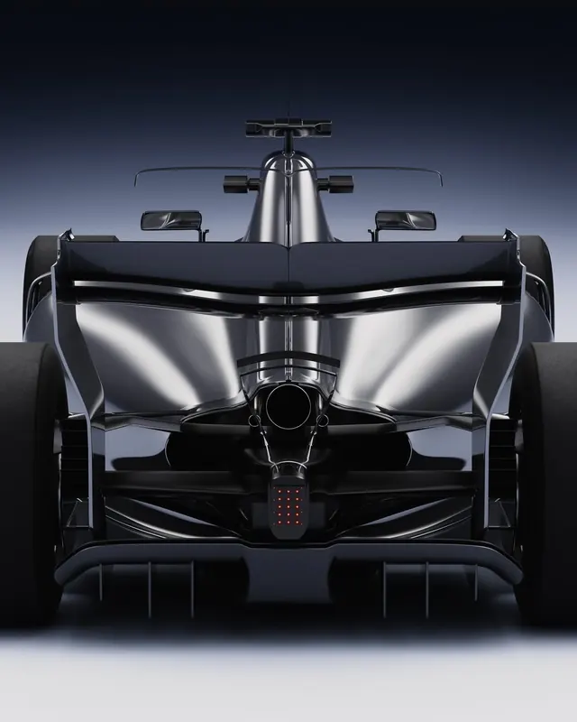 Futuristic Concept Vehicle, minimal, technical, dark