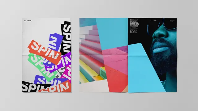 Abstract Geometric Collage, maximalist, neo-brutalist, vibrant