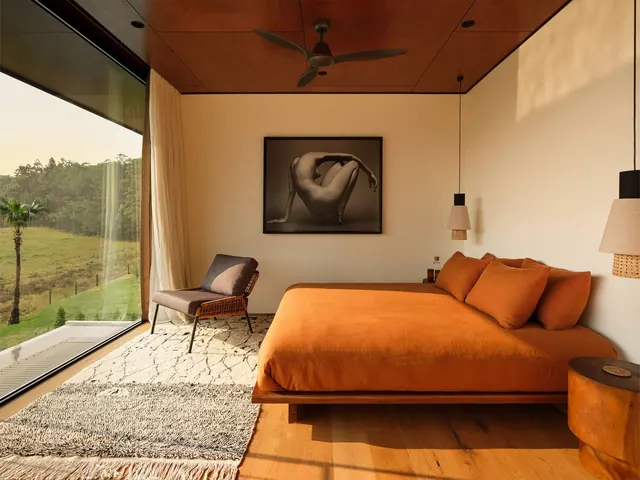 Modern Interior Bedroom Design, minimal, organic, warm