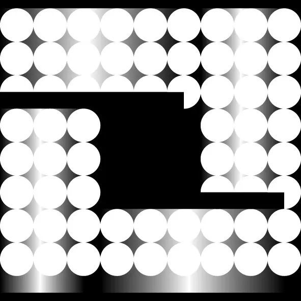Abstract Dot Matrix Graphic, minimal, geometric, monochrome