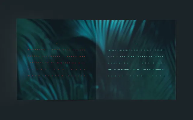 Abstract Fluidity Interface, dark-mode, organic, dark