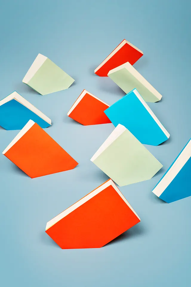 Abstract Geometric Shapes Composition, 3d-render, minimal, vibrant