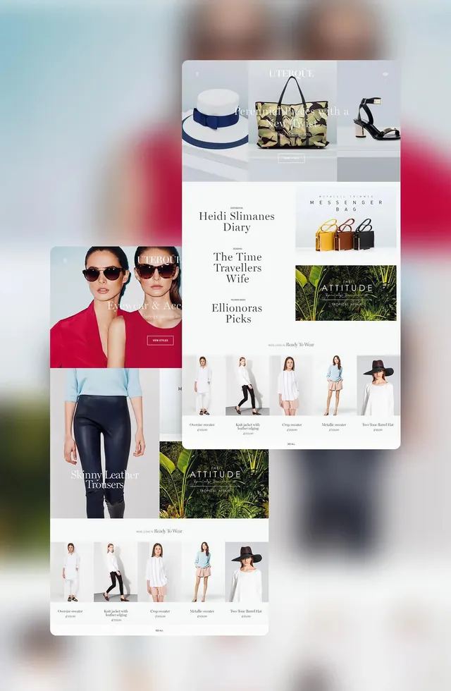 Fashion Retail Brand Identity, minimal, editorial, light
