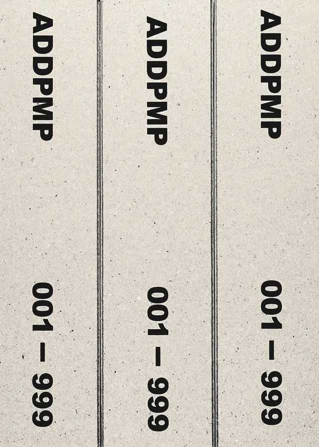 ADDPIMP Vertical Identity Layout, minimal, swiss, monochrome