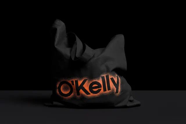 OKelly Logo Mockup, dark-mode, minimal, dark