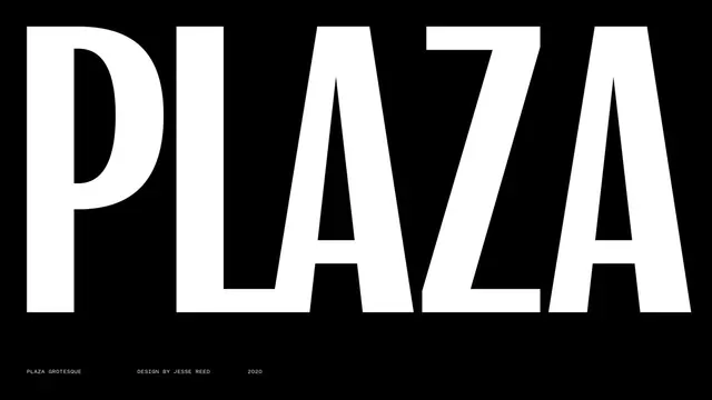 PLAZA Typography Layout