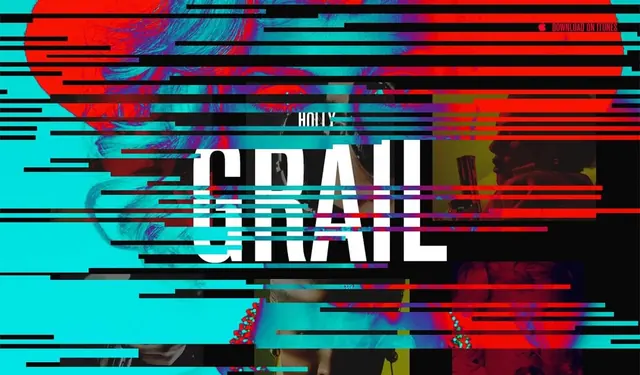 Glitch Effect Typography Design, brutalist, neo-brutalist, vibrant