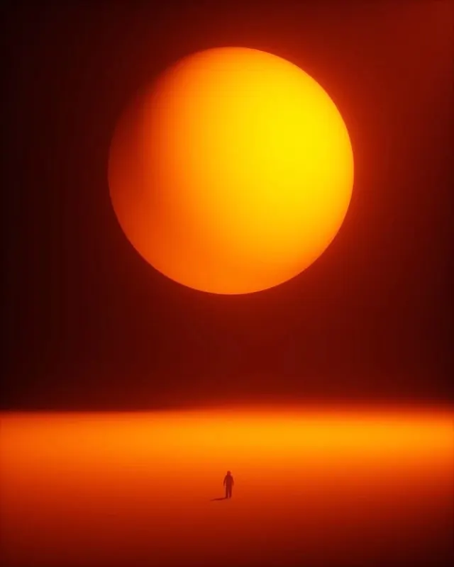 Minimalist Sun Landscape