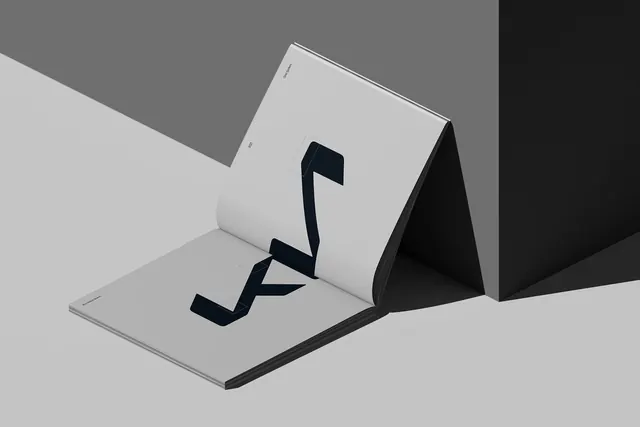 Abstract Geometric Logo Mockup, minimal, geometric, monochrome
