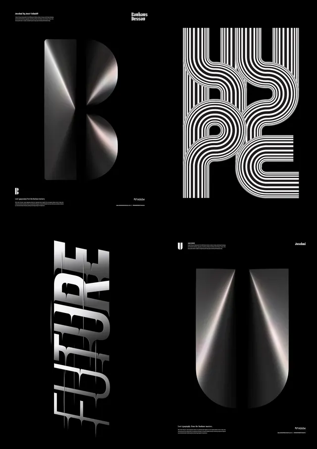 Abstract Geometric Identity System, minimal, technical, monochrome