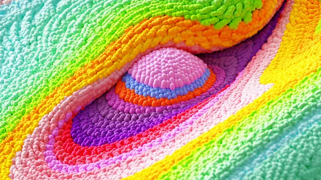 Abstract Colorful Knit Texture, organic, maximalist, vibrant
