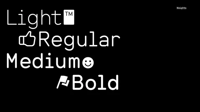Typography Weight Scale