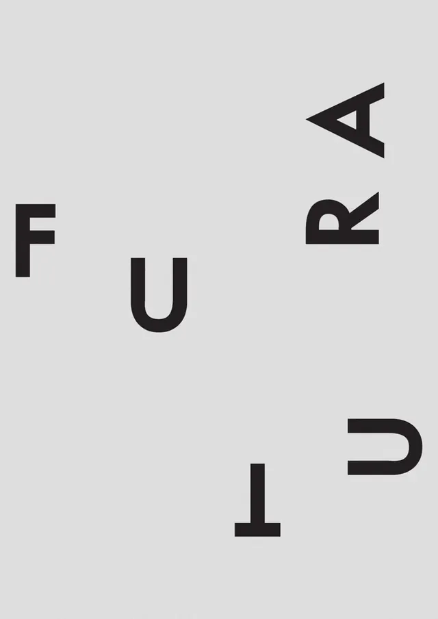 Deconstructed Typography Layout, minimal, brutalist, monochrome