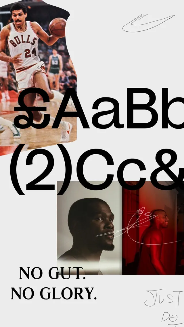 Typography and Athlete Collage