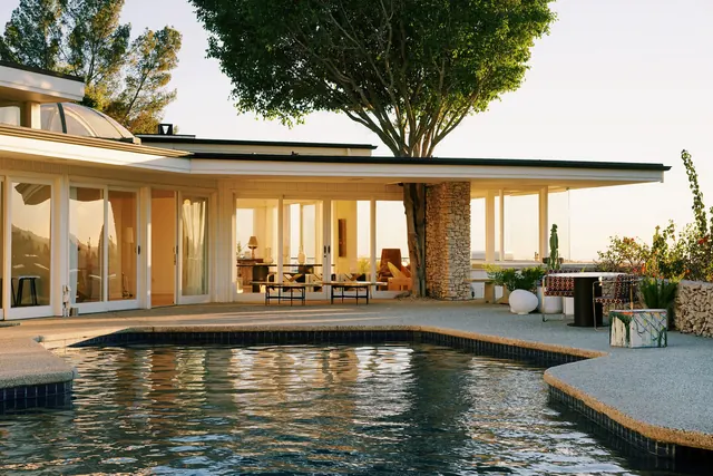 Modern Architectural Residence with Pool, minimal, luxury, warm