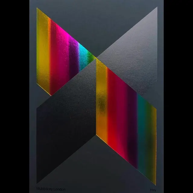 Geometric Gradient Abstract Graphic, geometric, minimal, vibrant