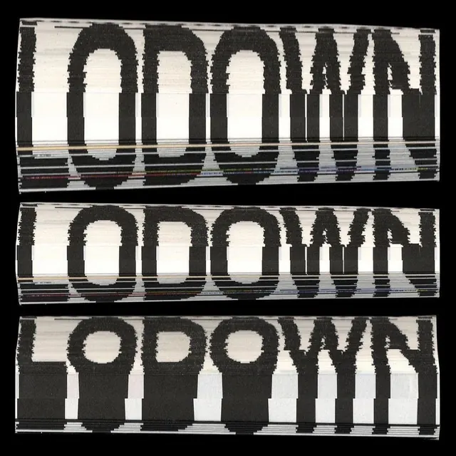 Distorted Wordmark Study, brutalist, monochrome, monochrome