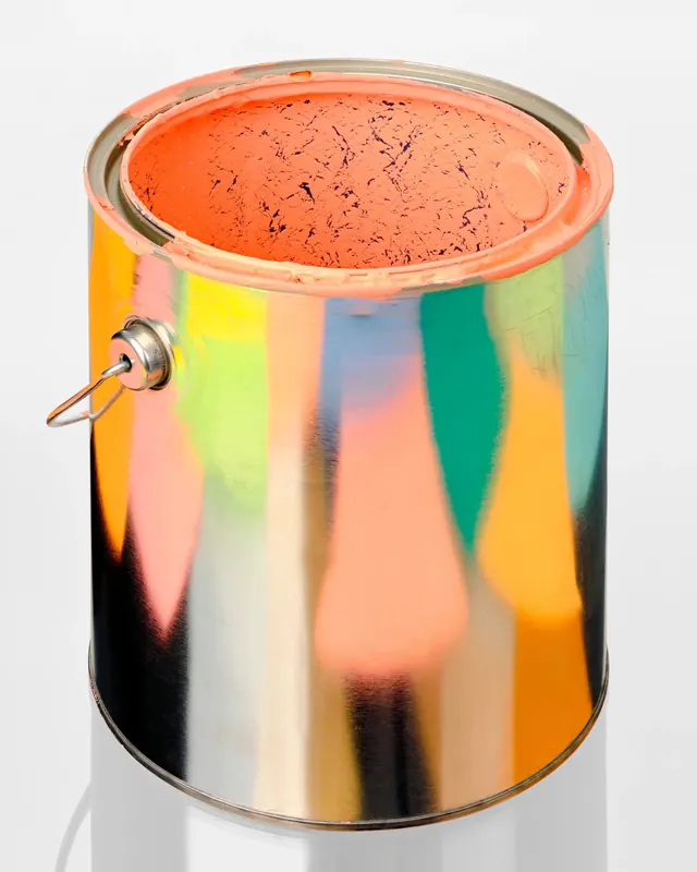 Abstract Gradient Tin Container, abstract, gradient-heavy, vibrant