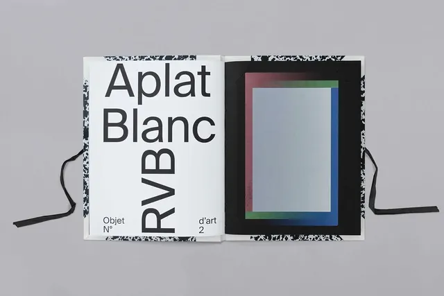 Aplat Blanc Typography Specimen, swiss, minimal, high-contrast