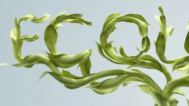 Abstract Organic Vine Illustration, organic, 3d-render, warm