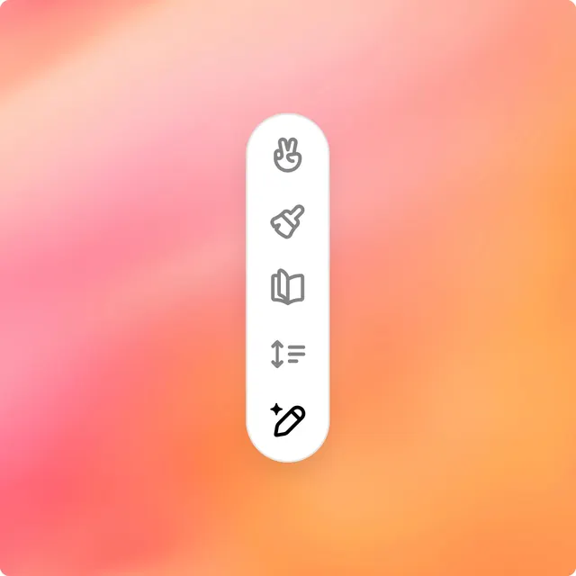 Abstract Icon Navigation Bar, minimal, gradient-heavy, vibrant