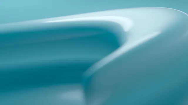 Abstract Blue Fluid Shape