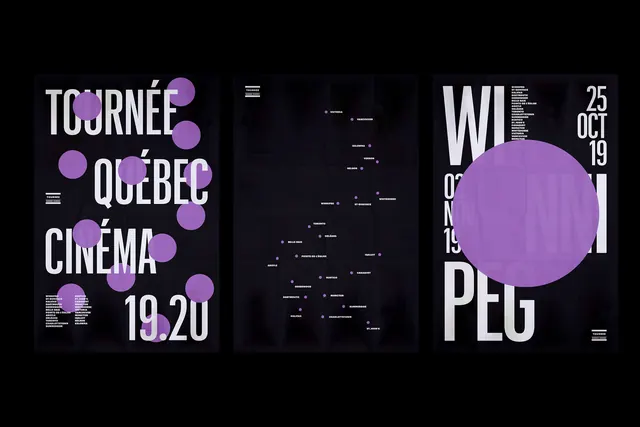 Tournée Québec Cinéma 19-20 Identity, brutalist, neo-brutalist, dark