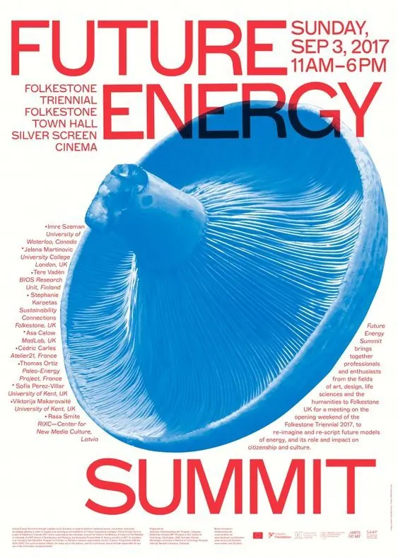 Future Energy Summit poster, minimal, geometric, warm