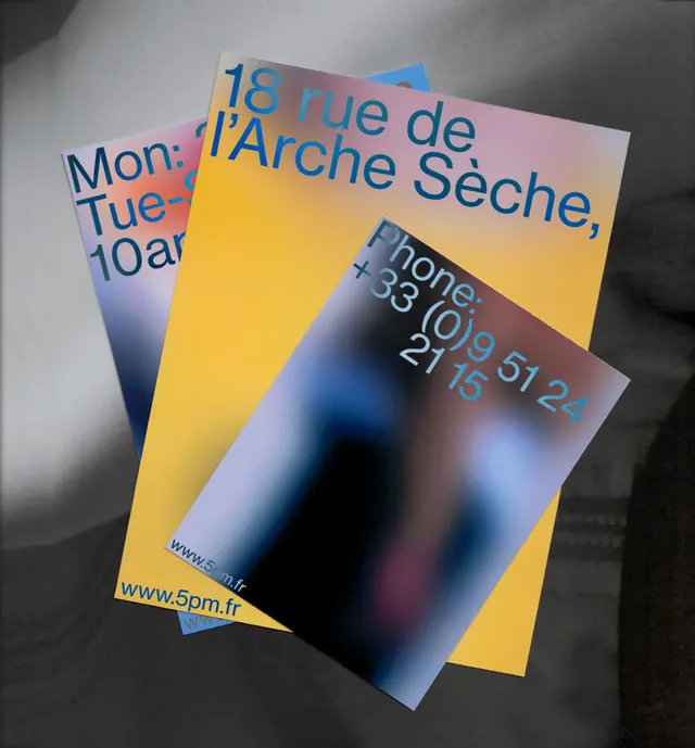 Gradient poster stack layered typography, minimal, gradient-heavy, warm