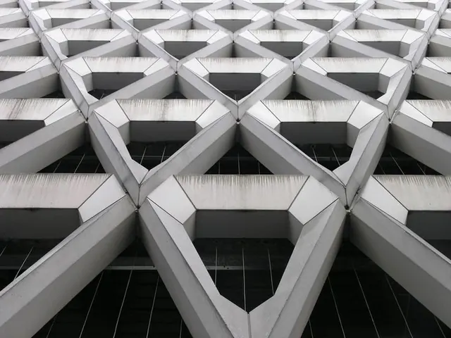 Geometric Architectural Structure, geometric, minimal, monochrome