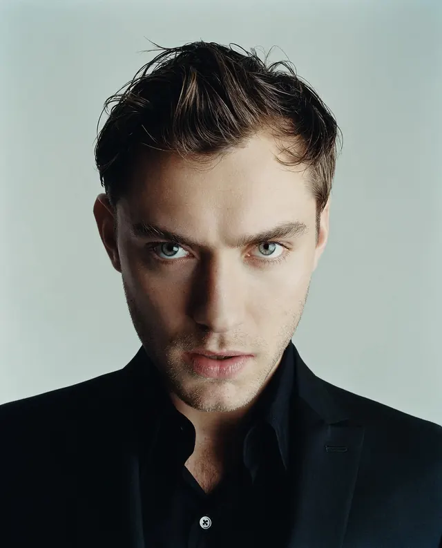 Male Portrait Studio Shot, minimal, photographic, high-contrast