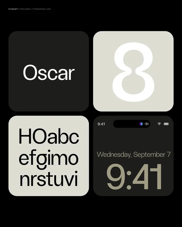 Oscar Brand Identity Elements, minimal, monochrome, monochrome