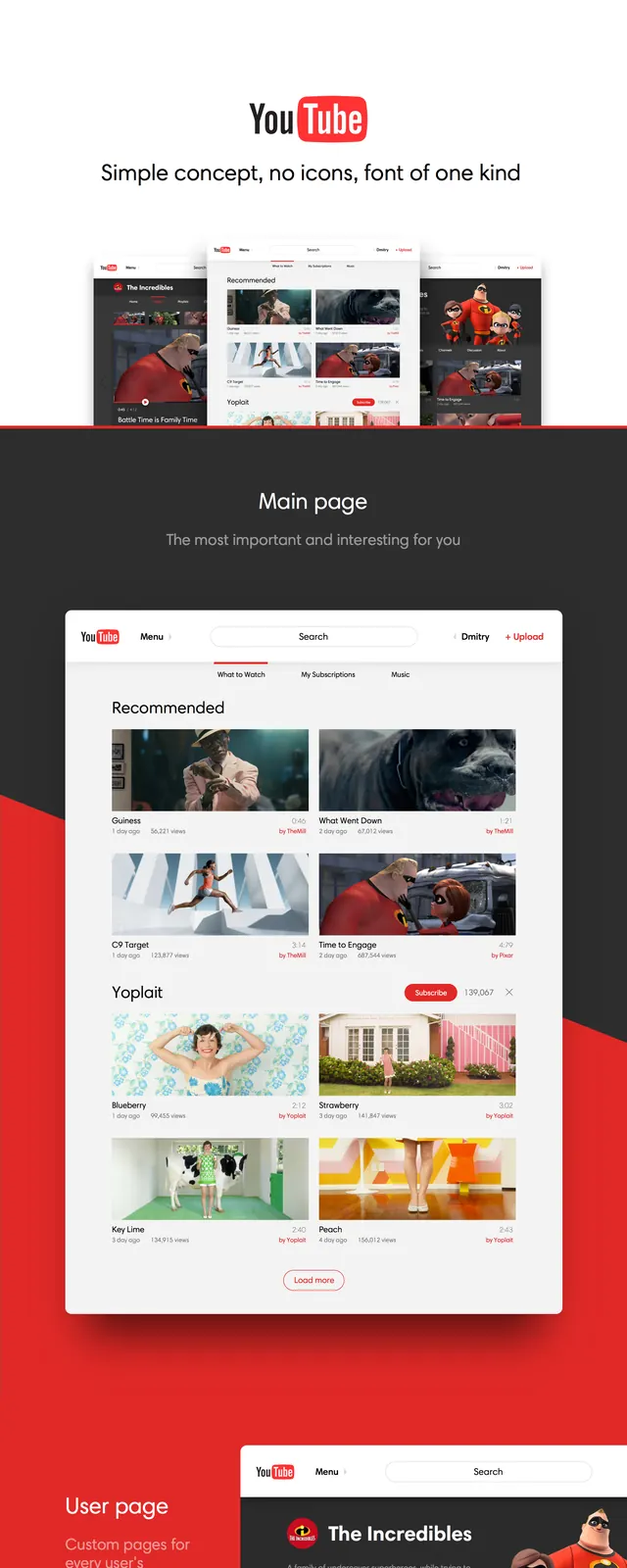 Red and Black Web Interface Layout, minimal, corporate-clean, high-contrast