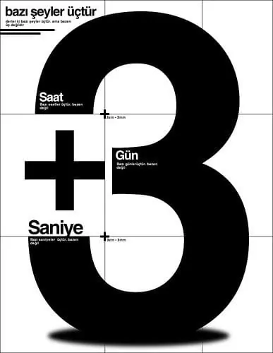 Geometric Typography and Symbolism, minimal, swiss, monochrome