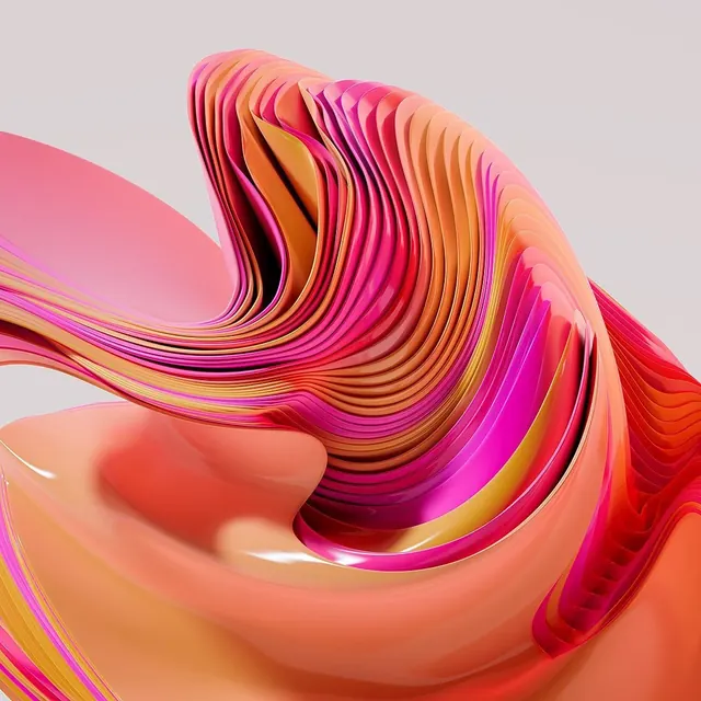 Abstract Fluid 3D Render