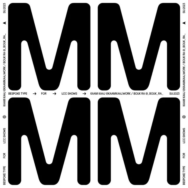 Monogram Type Specimen, minimal, swiss, monochrome