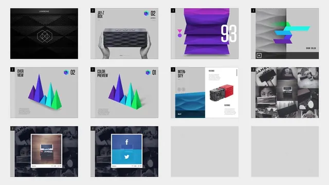 Abstract Geometric Brand Identity, minimal, 3d-render, vibrant
