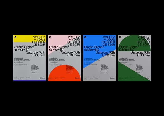 Studio Corner Identity System, minimal, swiss, high-contrast