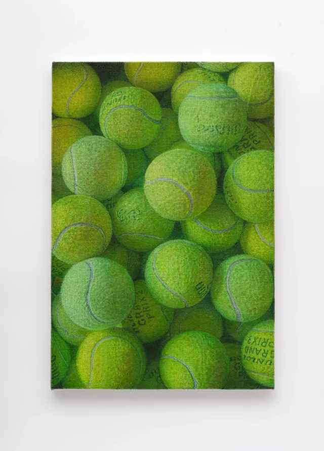 Tennis Ball Pattern, organic, maximalist, vibrant