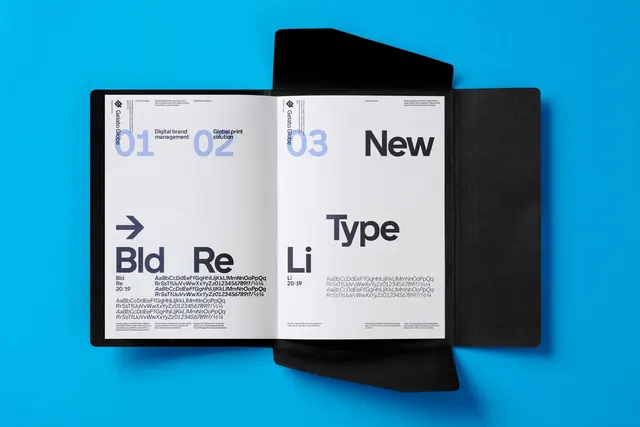 Typography and Layout Design Reference, minimal, swiss, high-contrast
