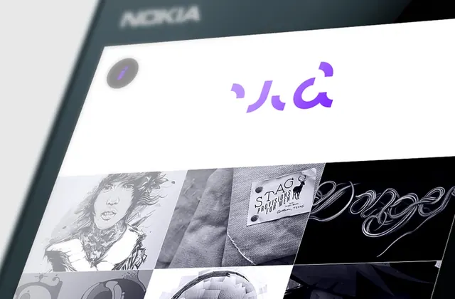 Nokia Mobile Interface Mockup, minimal, monochrome, monochrome