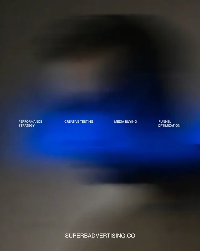 Dark motion blur with blue accent text, abstract, minimal, dark